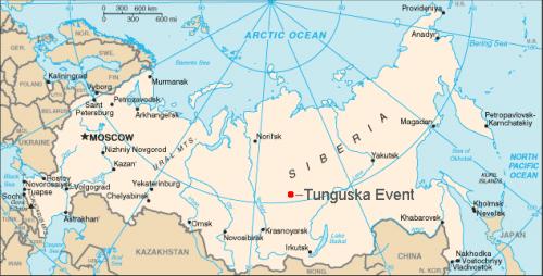 Место крушения Тунгуского метеорита
