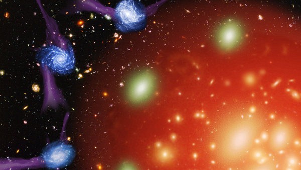 Пожилые галактики умирают от газового удушья, выяснили астрономы