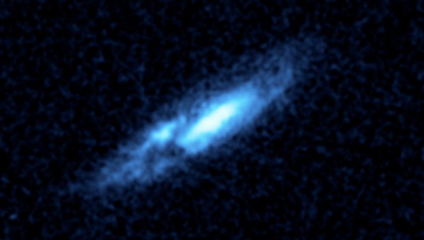 Массивную звезду "Nasty 1" в Млечном Пути окружает газовый блин