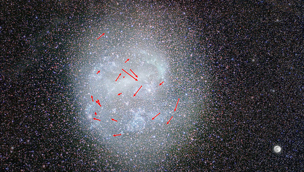 "Хаббл" помог астрономам впервые увидеть вращение соседней галактики